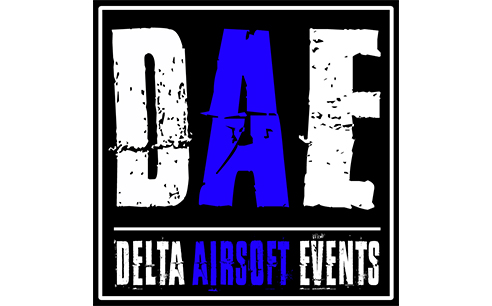 Logo van airsoftorganisatie Delta Airsoft Events